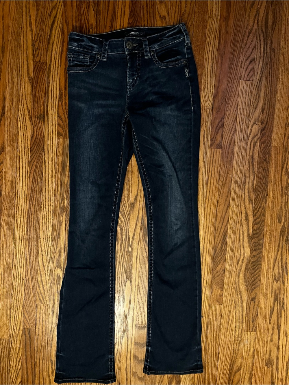 Silver Aiko Jeans Dark Wash Bootcut Jeans